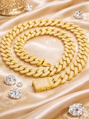 26 inch Hip Hop Bling Miami Cuban Link Chain for Men and Women